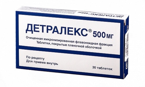 Детралекс применяется в качестве компонента комплексной терапии при варикозе и геморрое