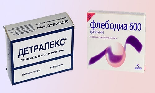 Для проведения терапии варикоза и хронической венозной недостаточности используется Флебодиа 600 или Детралекс