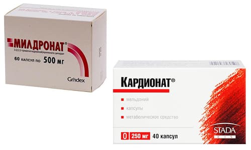 Для нормализации энергетического клеточного метаболизма, врачи назначают Кардионат или Милдронат