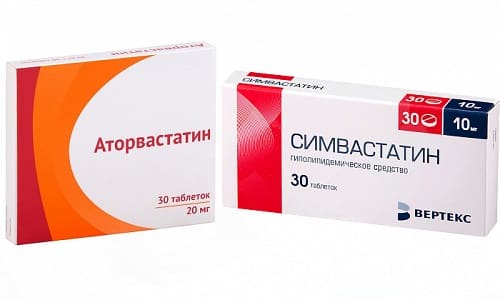 Симвастатин и Аторвастатин применяются в терапии патологий, развитие которых связано с нарушением обмена липидов